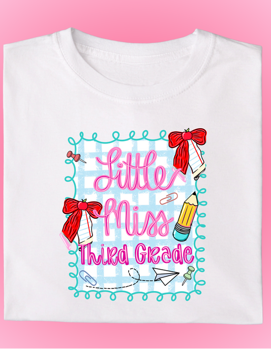 Girl Back to School Shirts (Little Miss)