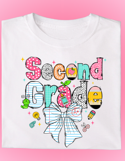 Girl Back to School Shirts (Bow)