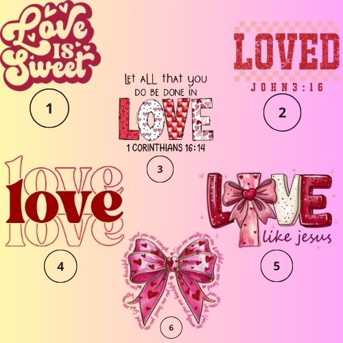 Valentine Sweatshirt Bundle-LOVE