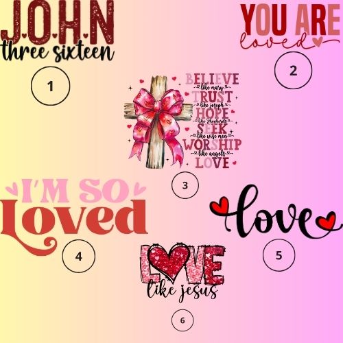 Valentine Sweatshirt Bundle-I'm So Loved