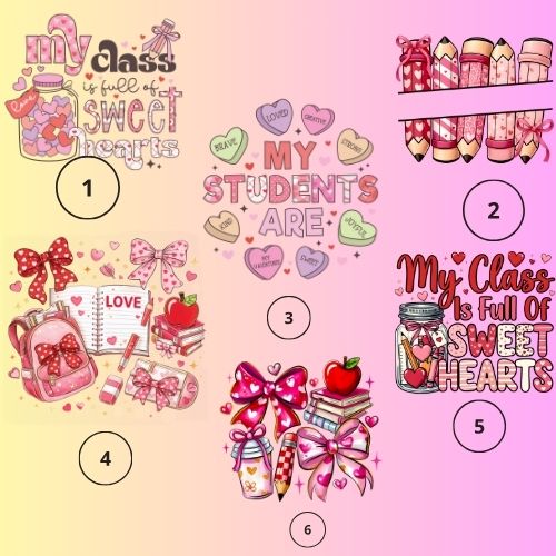 Valentine’s Day Teacher Shirt Design Bundle