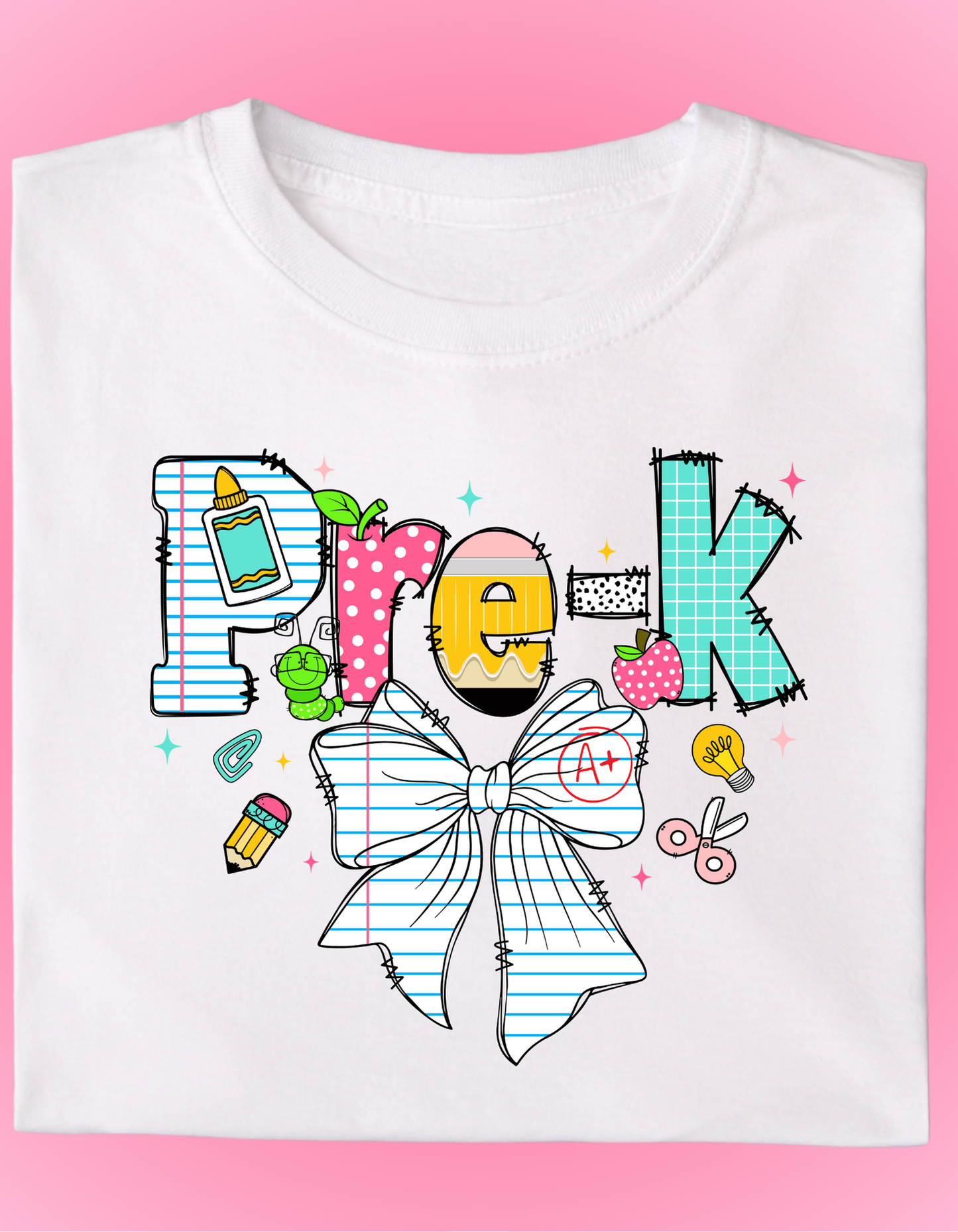 Girl Back to School Shirts (Bow)