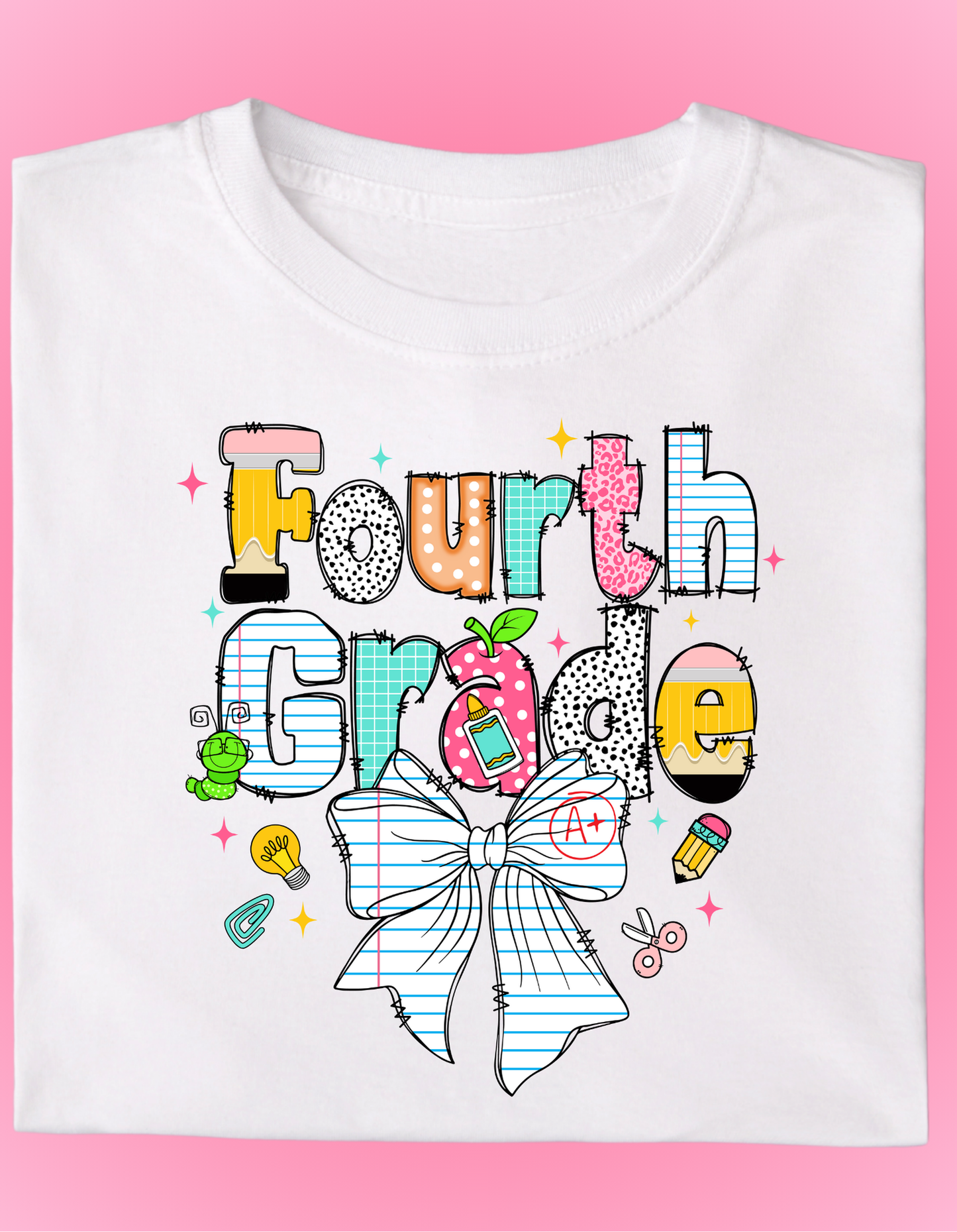 Girl Back to School Shirts (Bow)