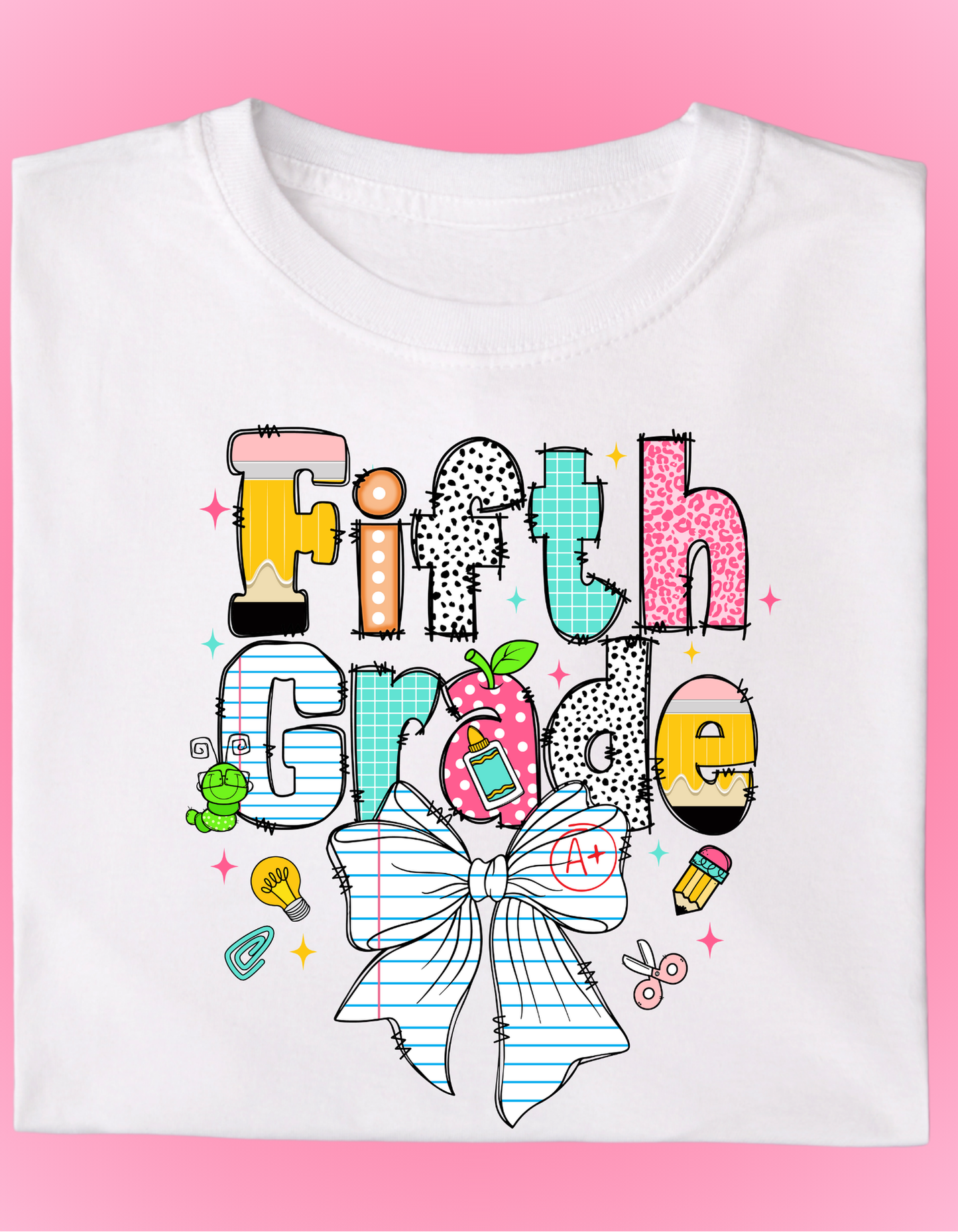 Girl Back to School Shirts (Bow)